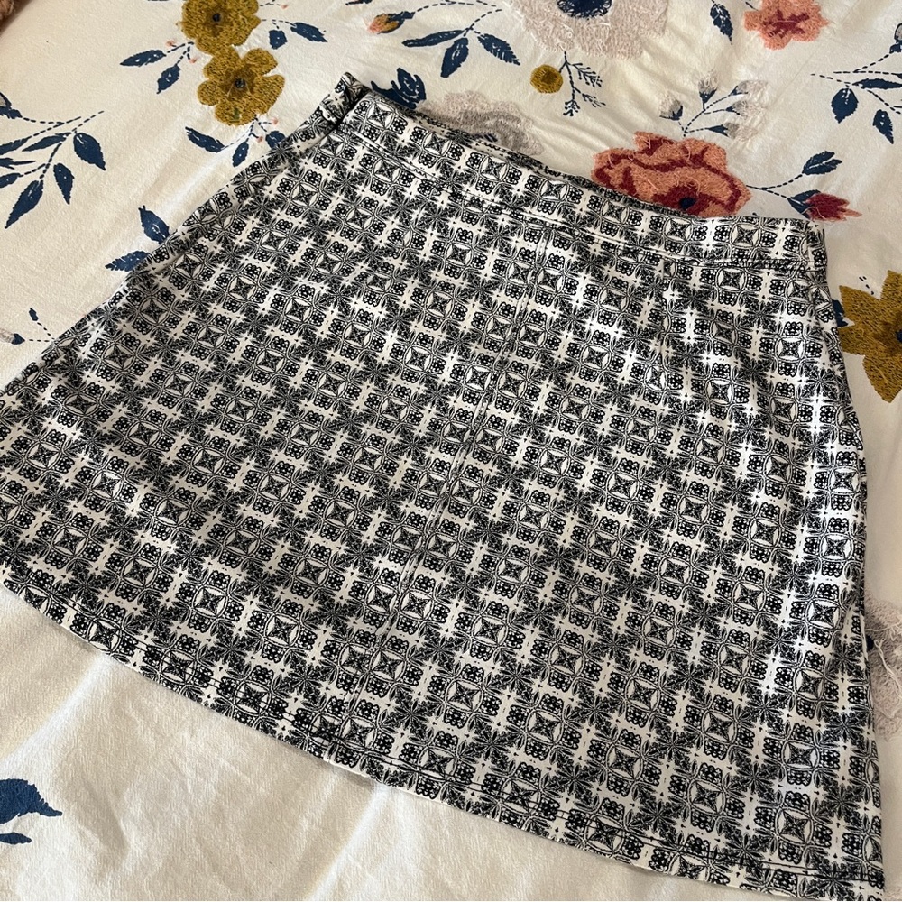 Abercrombie circle | black and white | mini skirt | size S | Preppy Vintage